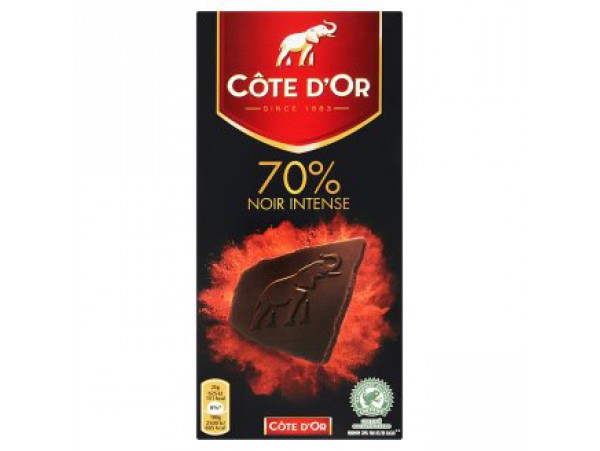 Côte d Or 70 noir intense горький шоколад высокого качества 100 г